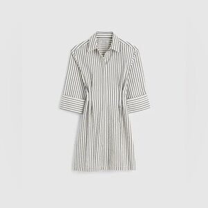 NWT Madewell Tucked Mini Shirtdress Striped
